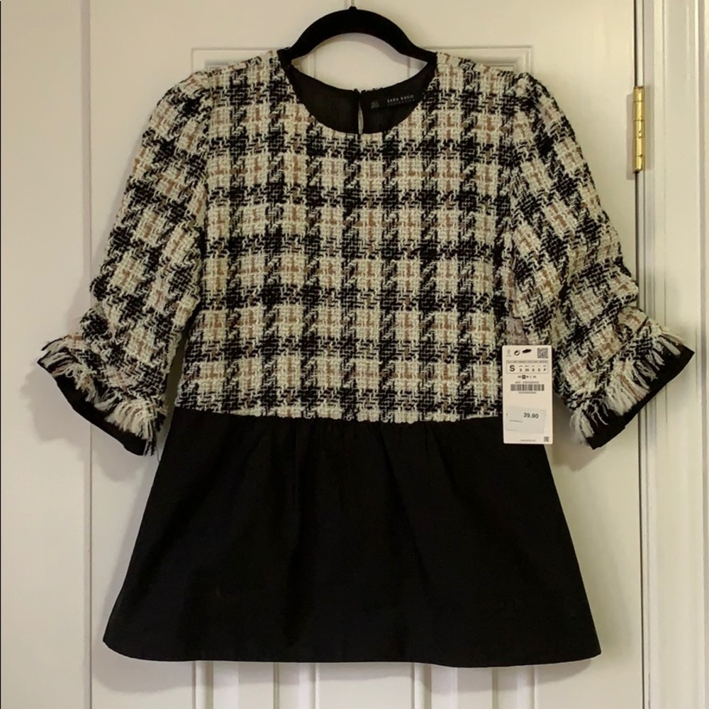 Zara Tweed Blouse